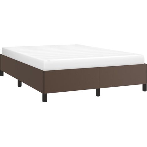 Cadre de lit sans matelas marron 140x200 cm similicuir vidaXL