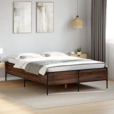 Cadre de lit sans matelas-Structure de lit chêne marron 160x200 cm 781710