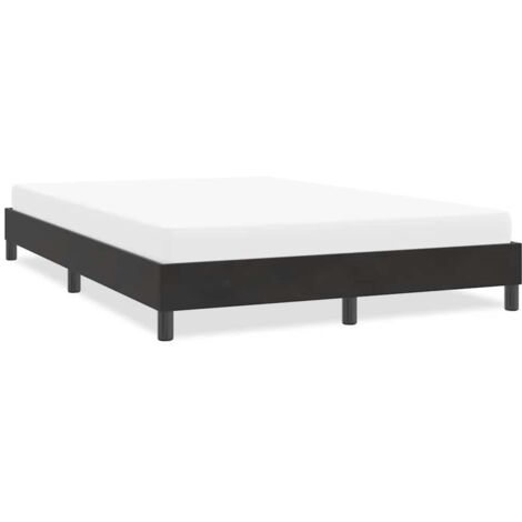 Cadre de lit sans matelas-Structure de lit noir 160x220 cm velours