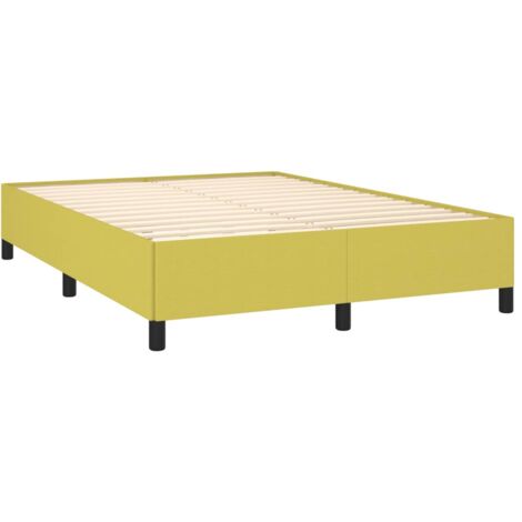 Cadre de lit sans matelas vert 140x190 cm tissu vidaXL