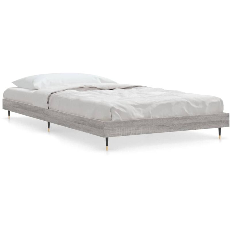 Vidaxl - Cadre de lit sonoma gris 90x190 cm bois d'ingénierie