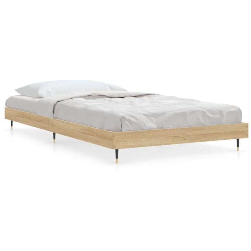 Vidaxl - Cadre de lit chêne sonoma 90x200 cm bois d'ingénierie