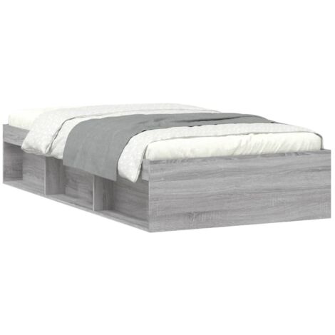 Cadre de lit sonoma gris 90x190