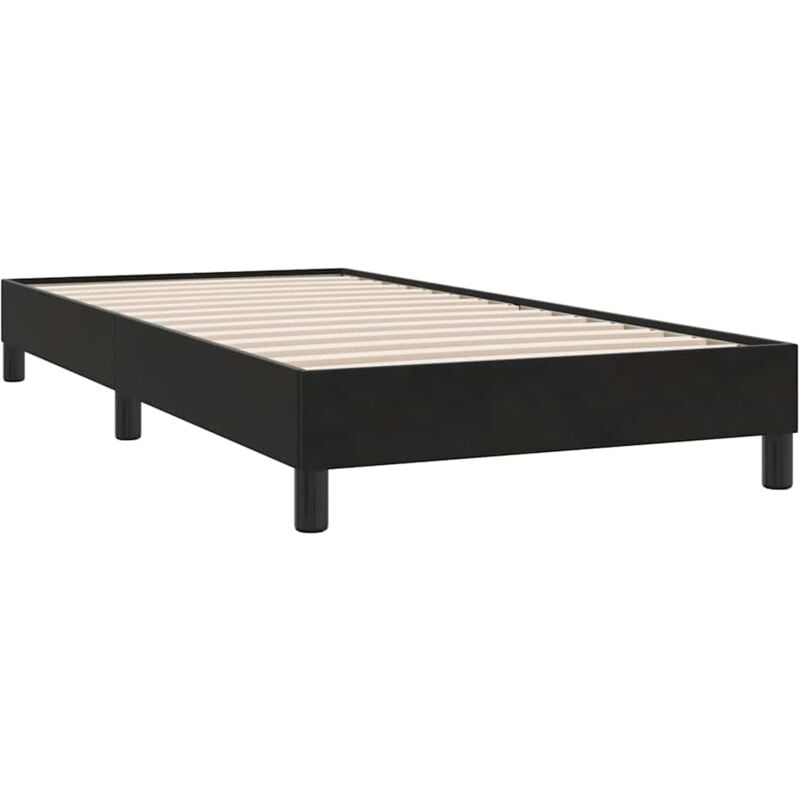 Vidaxl - Cadre de lit sans matelas noir 90x210 cm velours