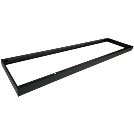 Cadre de montage en saillie pour panneaux LED 120x30 Noir