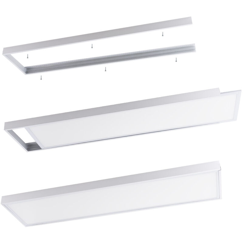 Cadre de Montage Monté En Surface Panneau led 120x30Cm Cadre de Montage Monté En Surface Panneau led 120x30Cm