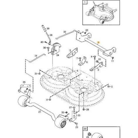 CADRE DE MONTAGE ORIGINAL STIGA ASSY - 1134-6598-01