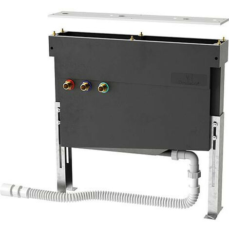 Cadre de montage pour 3-5-trous montage bord carrelage avec boite flexible + plaque support robinetterie