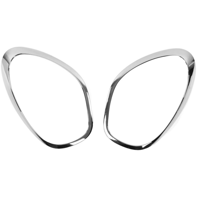 Cadre de phare avant 2 pièces couvercle de lampe frontale 51139801573 remplacement pour R60 Countryman argent Chrome - Eosnow