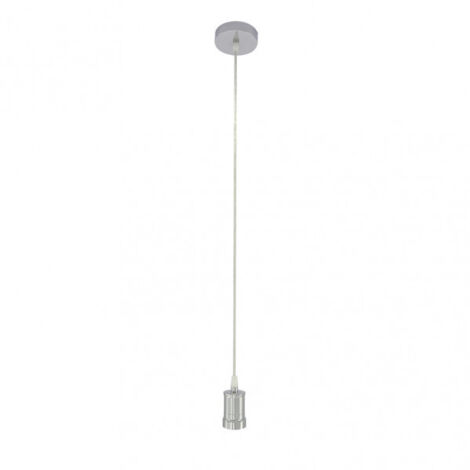 Cadre de plafond suspendu « Puja » à hauteur réglable E27 (220/240V) IP20 en métal chromé