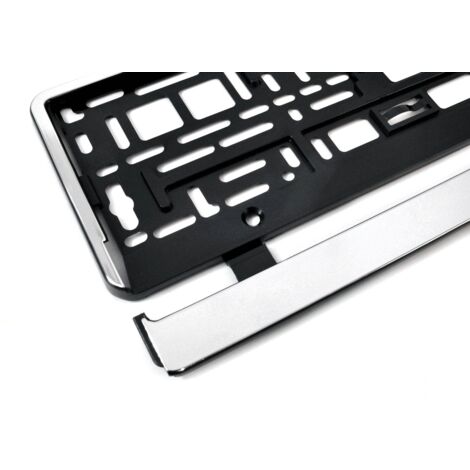 Cadre de plaque d'immatriculation chromé flexible AMIO-01164