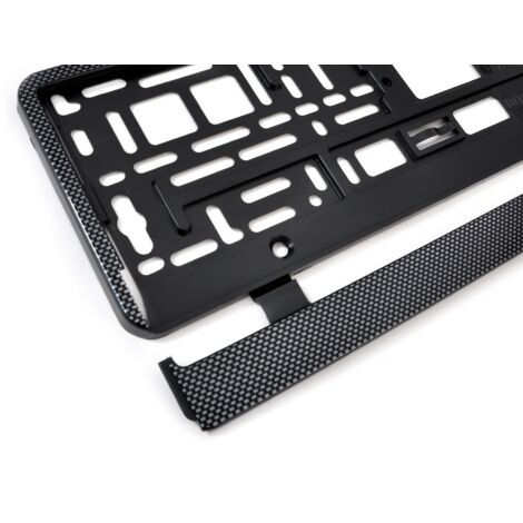 Cadre de plaque d'immatriculation flexible en carbone AMIO-01165