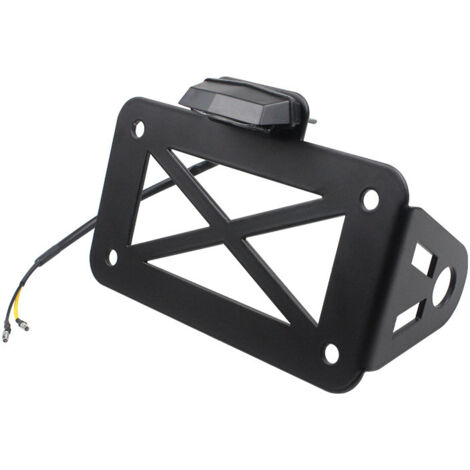 Cadre de plaque d'immatriculation, porte-bagages arrière, modification de moto, cruiser américain, cadre de plaque d'immatriculation latéral, cadre de plaque d'immatriculation.