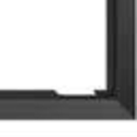 Cadre de porte noir 90° pour foyer GO13 63/51