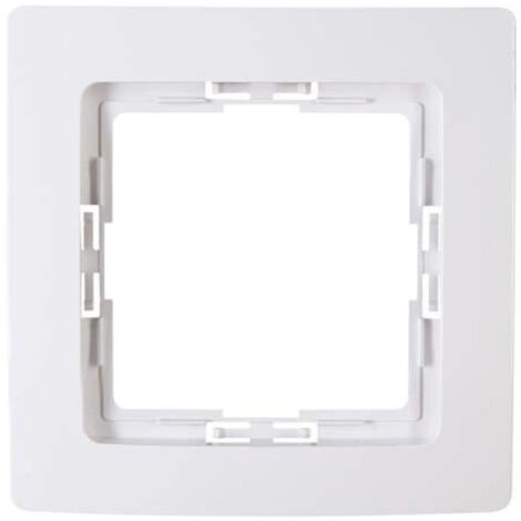 Cadre de recouvrement PARIS 1 pli, blanc arctique pour installation verticale/horizontale