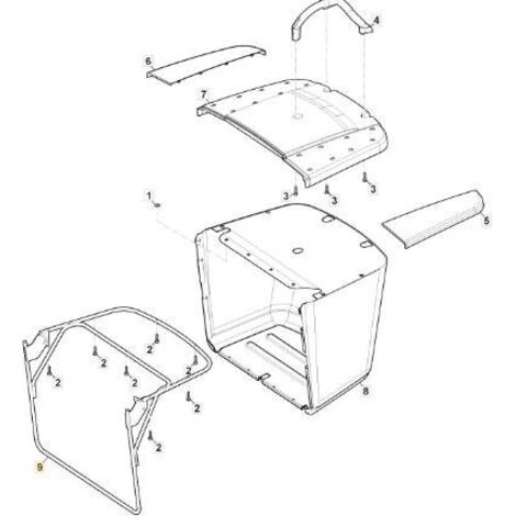 CADRE DE SAC ORIGINAL STIGA ER1-2 E-C - 384801155/0