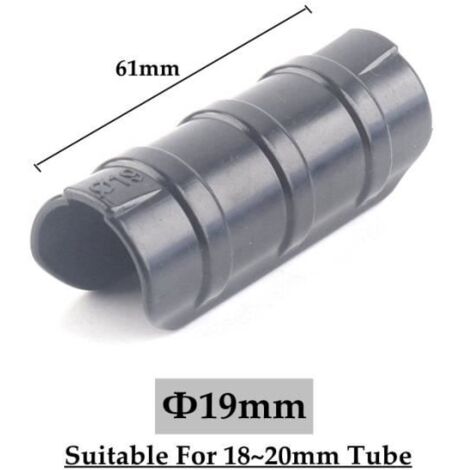 Cadre de serre en plastique ABS noir 19mm, 5 pièces, pour fixation de film, filet, ombrage et voile.