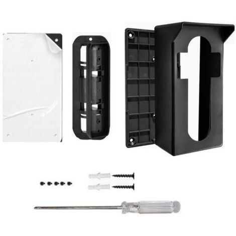 Cadre de sonnette antivol à angle réglable 50-130° pour Ring/Backlink 4 3 2 1 Pro (noir)