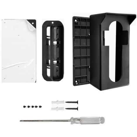 Cadre de sonnette vidéo antivol, angle de caméra réglable de 50 à 130 degrés, compatible avec les systèmes Ring/Backlink 4, 3, 2 et 1 Pro 1-2.