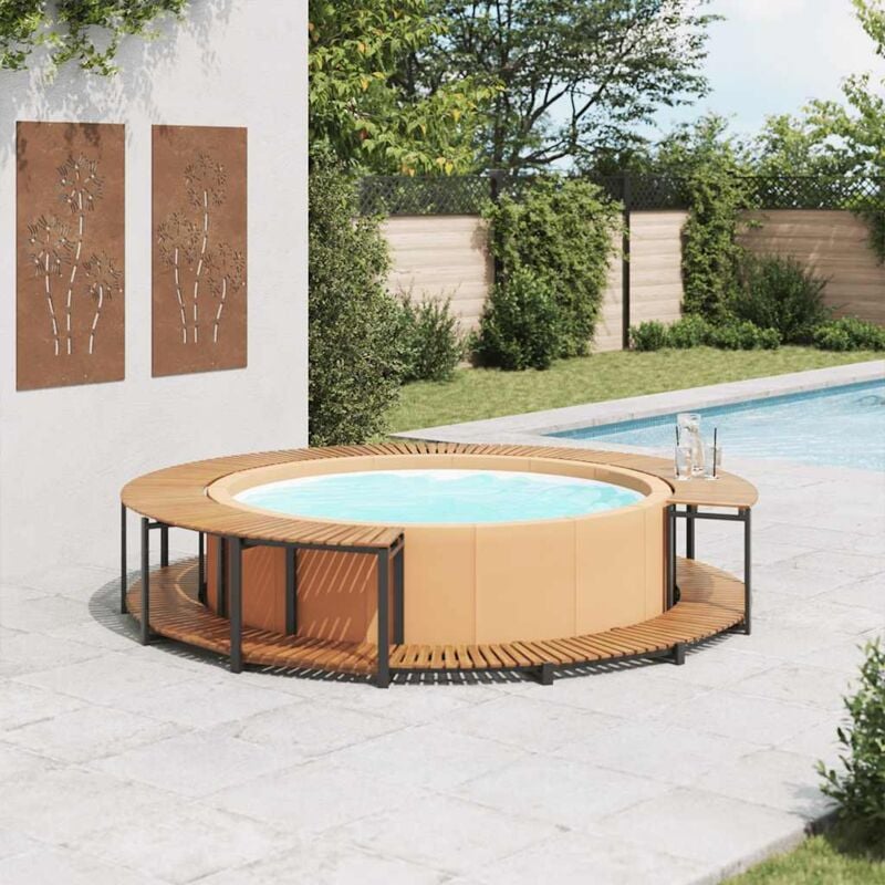 Vidaxl - Cadre de spa 273x53 cm bois d'acacia massif