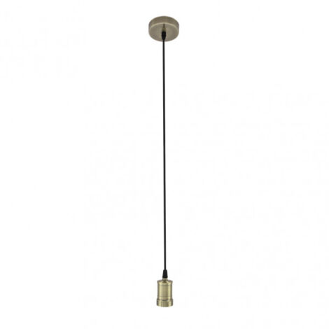 Cadre de suspension de plafond "Puja" hauteur réglable E27 (220/240 V) IP20 de métal couleur cuir