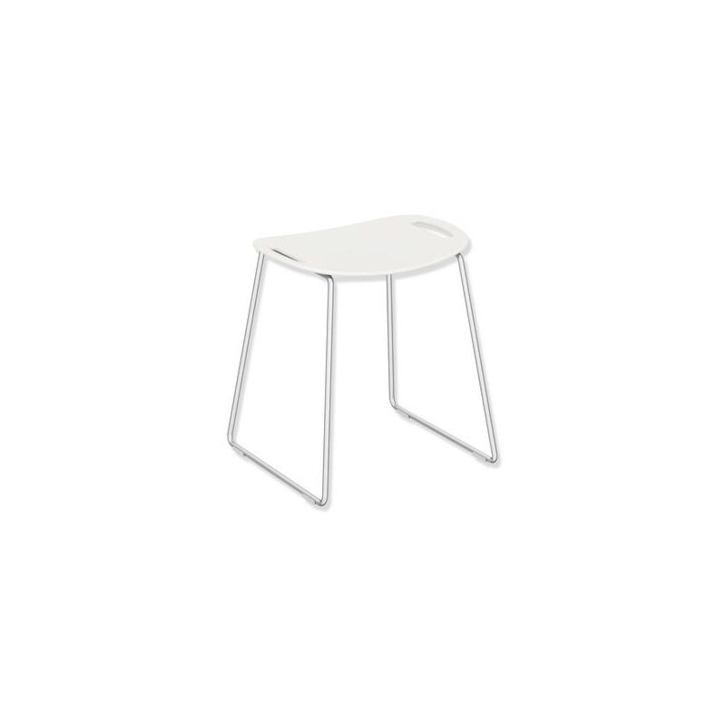 Tabouret de douche système 900 950.51.300XA98 489 x 507 x 428 mm, siège blanc de sécurité - Hewi