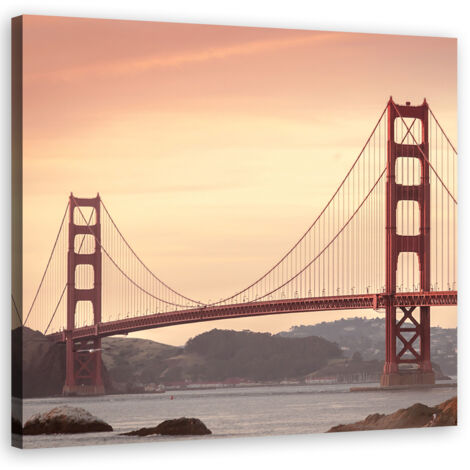 Cadre déco Architecture de ponts USA 40x40