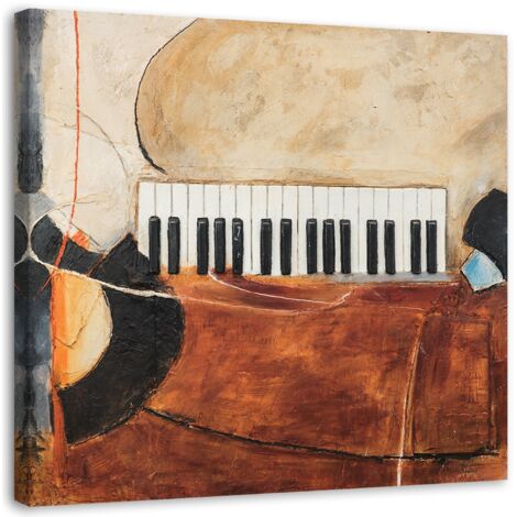 Cadre déco Piano Abstraction 50x50