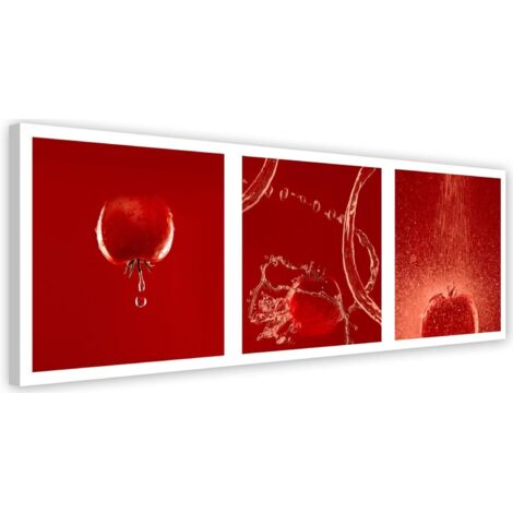Cadre déco Tomates rouges à l'eau 90x30