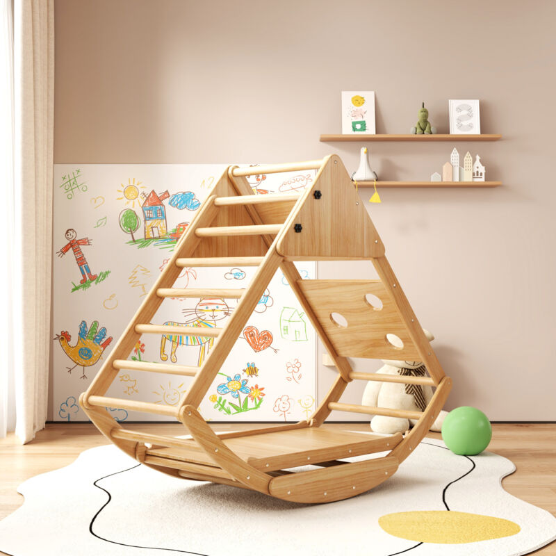 Wishdor - Cadre d'escalade en bois pour enfant, transformations de formes polyvalentes, pour interieur et extérieur