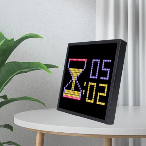 Cadre Digital Pixel Art LED 32x32 avec App Control, Frame Pixel Cloud ABS, 200x200x24mm pour Gaming Room/Decor Mur/ Bureau