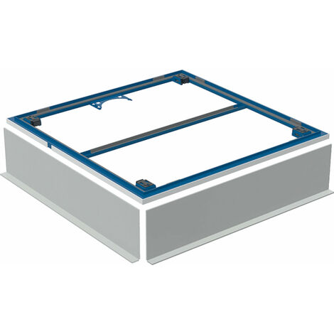Cadre dinstallation Geberit pour receveurs de douche Setaplano jusquà 100 cm, pour 4 bacs, 154.480.00.1, 100x100 cm, hauteur 3 cm - 154.480.00.1