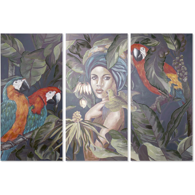 Dkd Home Decor - Tableau 90 x 3 x 190 cm colonial (3 pièces)