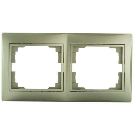 Cadre double horizontal DOMO champagne Kanlux 25058