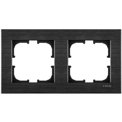 Cadre double noir brossé EXEN COMFORT