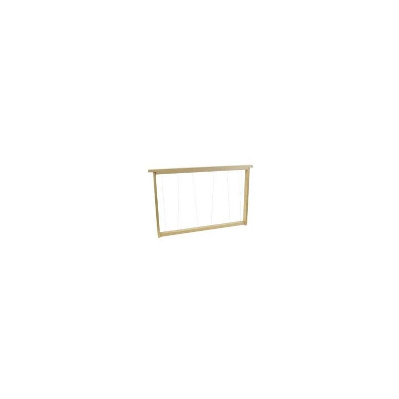 Icko - Cadre droit filé de ruche Dadant paquet de 10 - Cadre de cire Corps