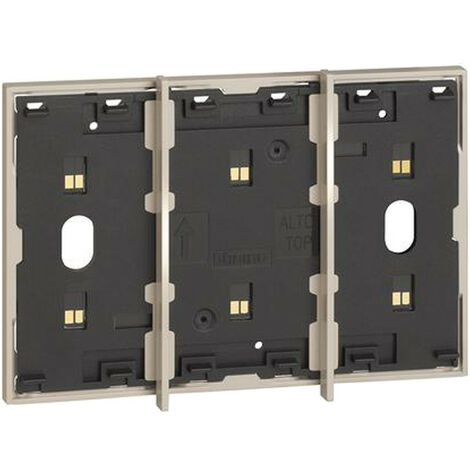 Cadre Électrifiés Bticino Living Maintenant 3 modules de Sable KM8103