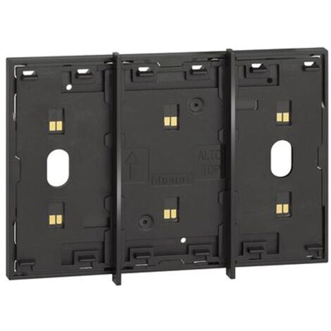 Cadre Électrifiés Bticino Living Maintenant 3 modules Noir KG8103