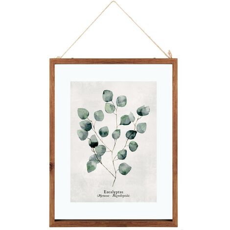 Cadre Photo - Métal Et Bois - 10x15 Cm - Blanc- Atmosphera