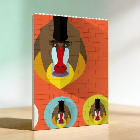 Cadre en blocs à construire soi-même, cadeaux pour la Saint‑Valentin