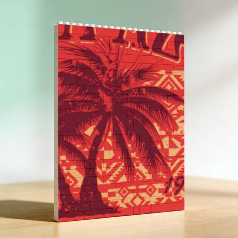 Cadre  en blocs de construction, cadeau pour anniversaire