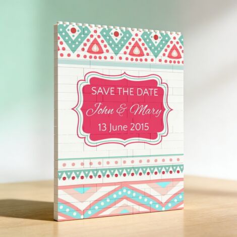 Cadre en blocs de construction pour adultes, cadeau romantique pour anniversaire