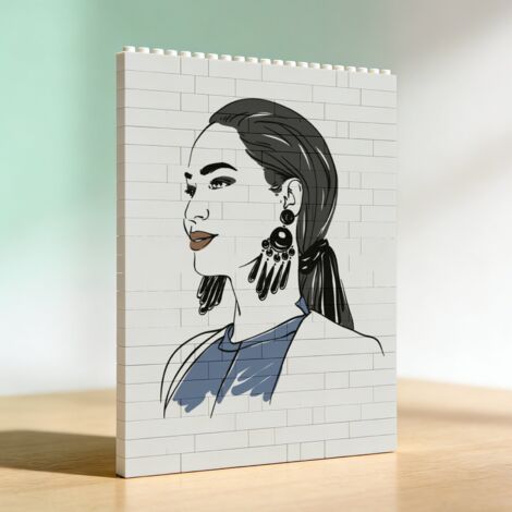 Cadre en blocs et briques pour adultes, cadeau pour anniversaire et Saint-Valentin