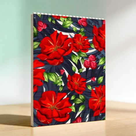 Cadre en blocs pour amoureux, cadeau d’anniversaire et Saint‑Valentin