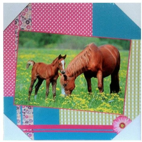Cadre en toile cheval