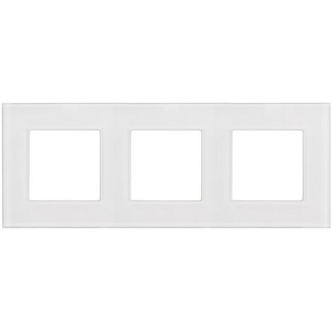 Cadre en verre Maclean, triple, blanc, 228x86mm, MCE731W