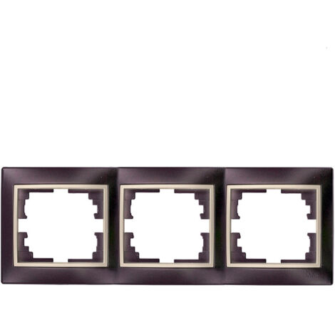 Cadre Horizontal 3 éléments Noir Perle Cadre Horizontal Pour 3 Modules - Solera