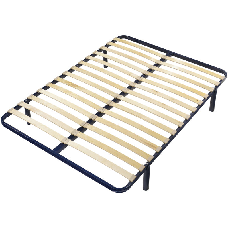 Cadre à lattes 140x190 cm avec 14 lattes