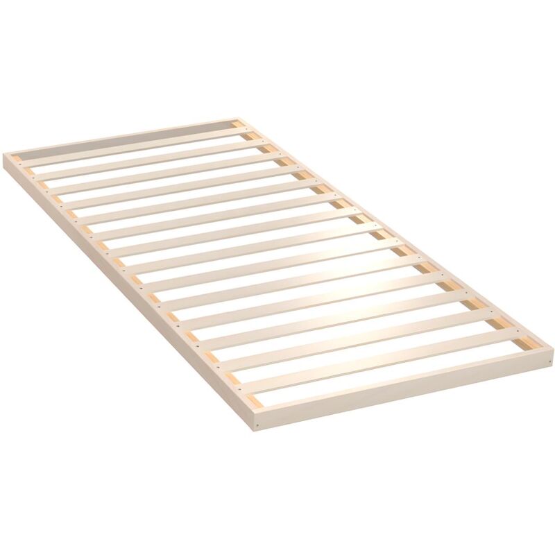Vente-unique - Sommier cadre à lattes encastrable 90 x 200 cm 14 lattes multiplis en bois de bouleau - cosper