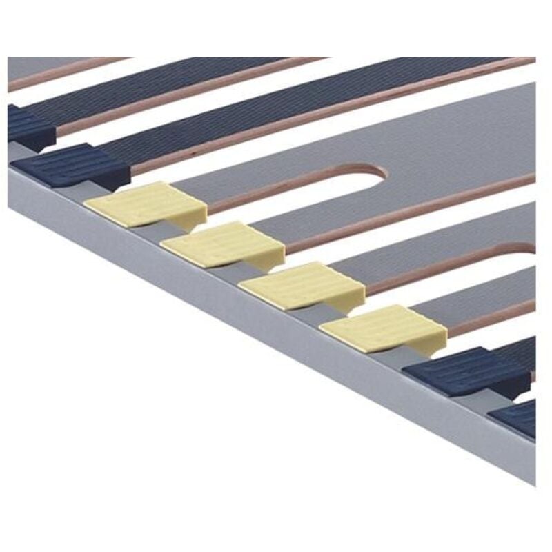 Merinos - Sommier 90 x 200 Cadre à lattes 90x200cm - 5 zones Flat Cap